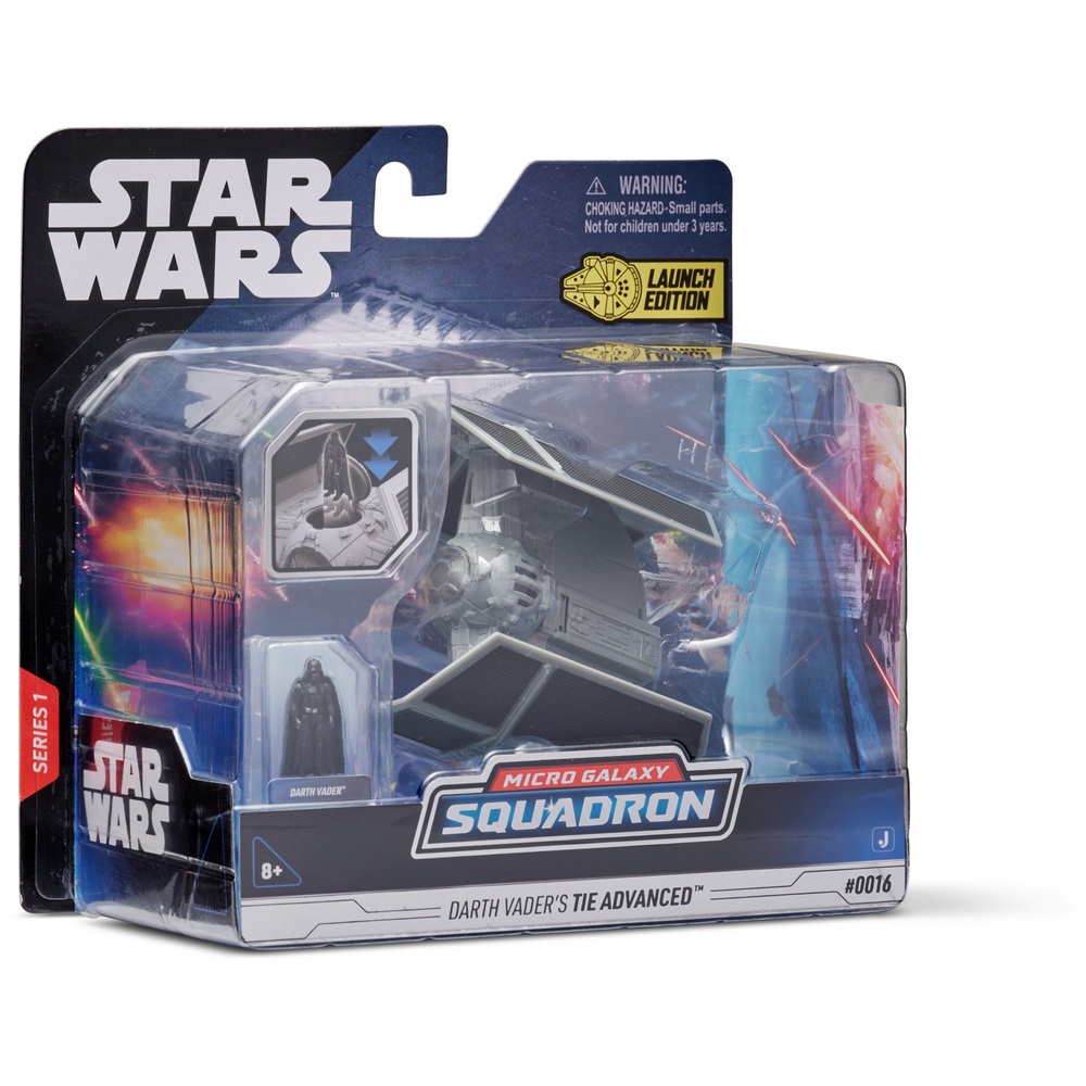 Star Wars Micro Galaxy Squadron Darth Vader’s TIE Advanced | Smyths Toys UK
