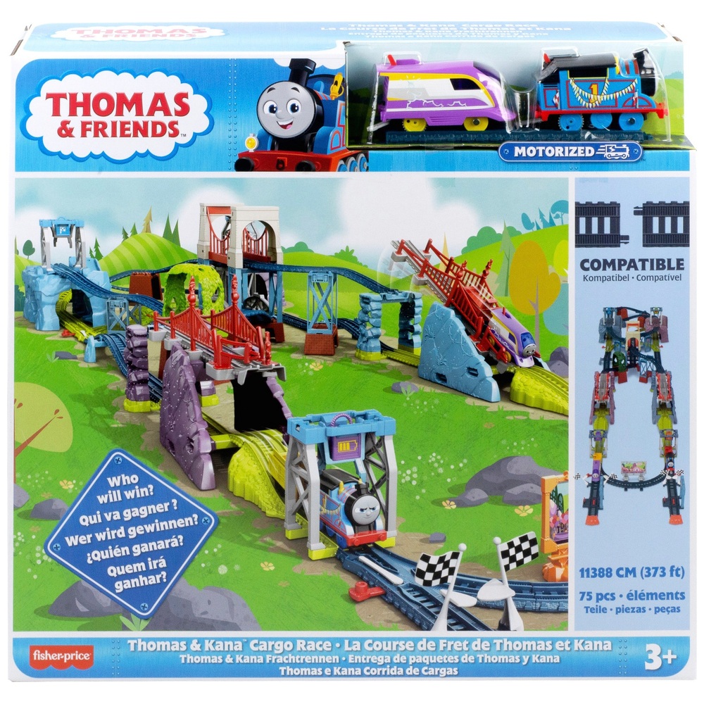 Thomas & Friends Thomas & Kana Cargo Race Train Playset | Smyths Toys UK