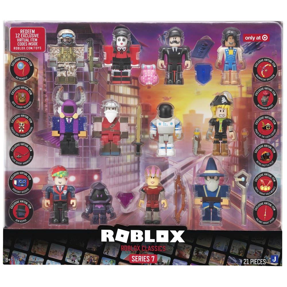 Roblox Classics 12 Figure Pack Series 7 Smyths Toys UK Roblox Classics 12 Figure Pack Series 7 Smyths Toys UK