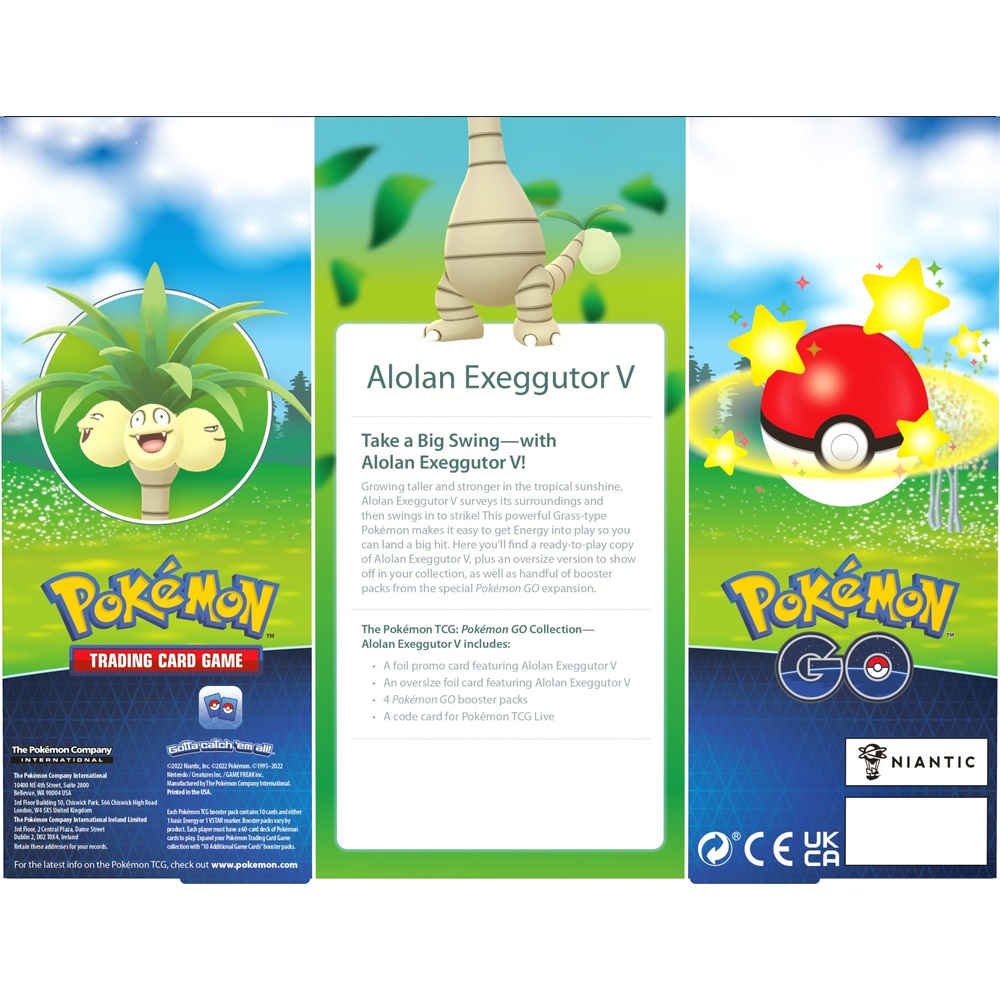 Pokémon Trading Card Game Pokémon GO Collection Alolan Exeggutor V Box