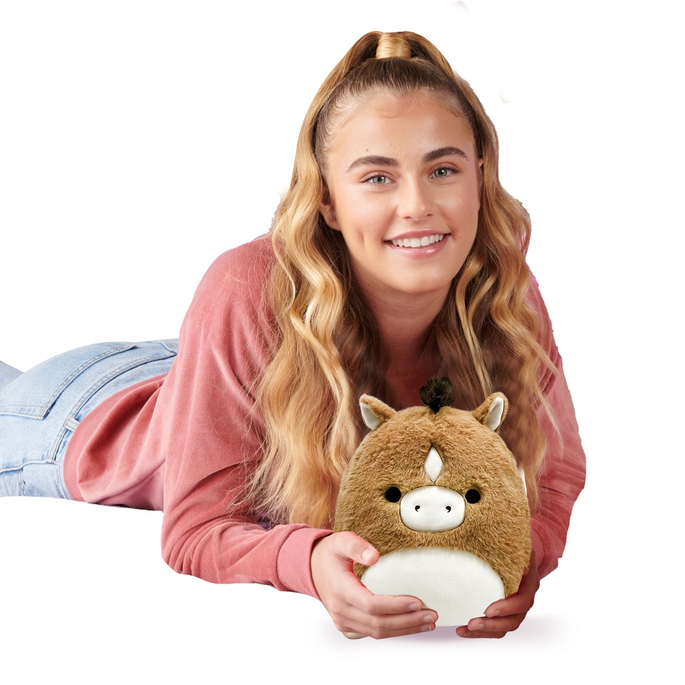 Squishmallows FuzzAMallow Kuscheltier Pferd Plüschfigur 30 cm braun