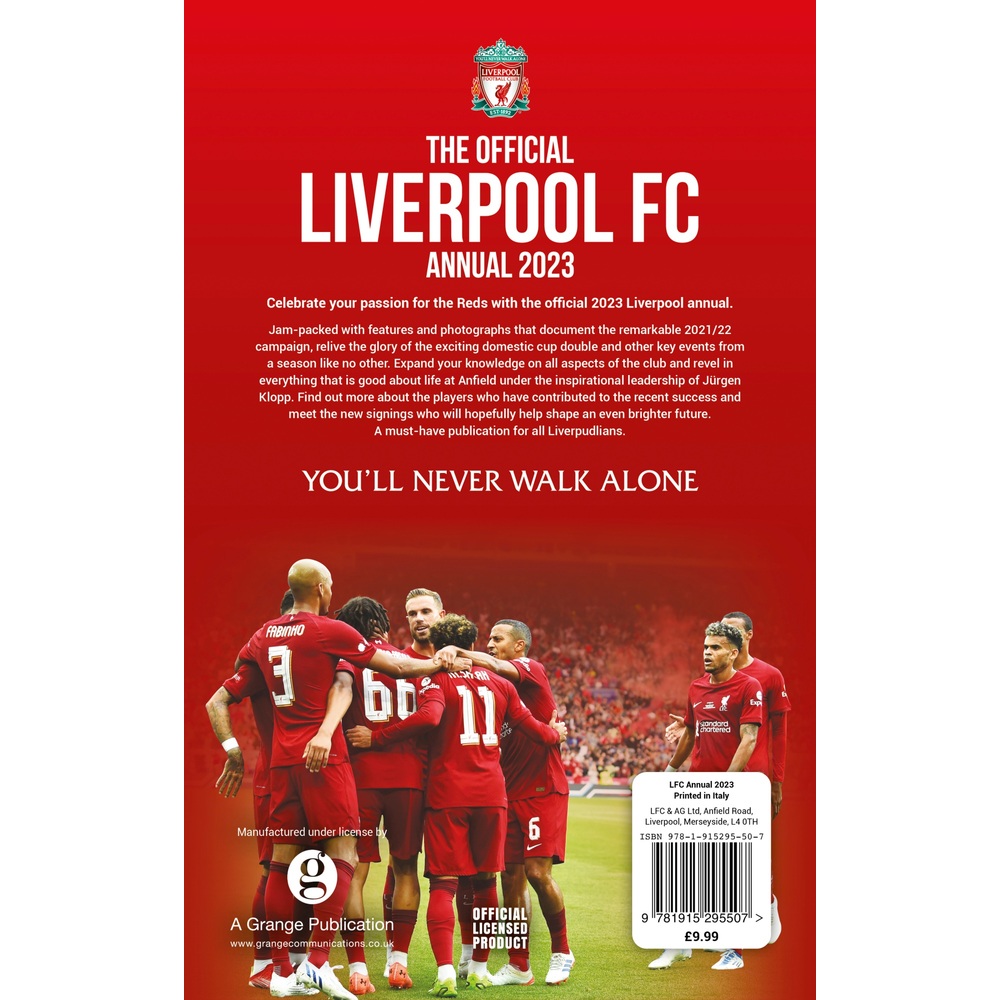 Official Liverpool FC Annual 2023 Smyths Toys UK