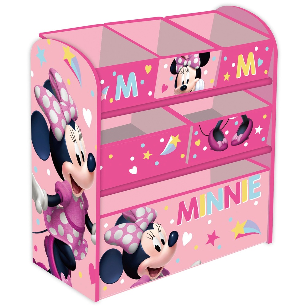 Disney Kinderregal Minnie Maus Holz Organizer rosa