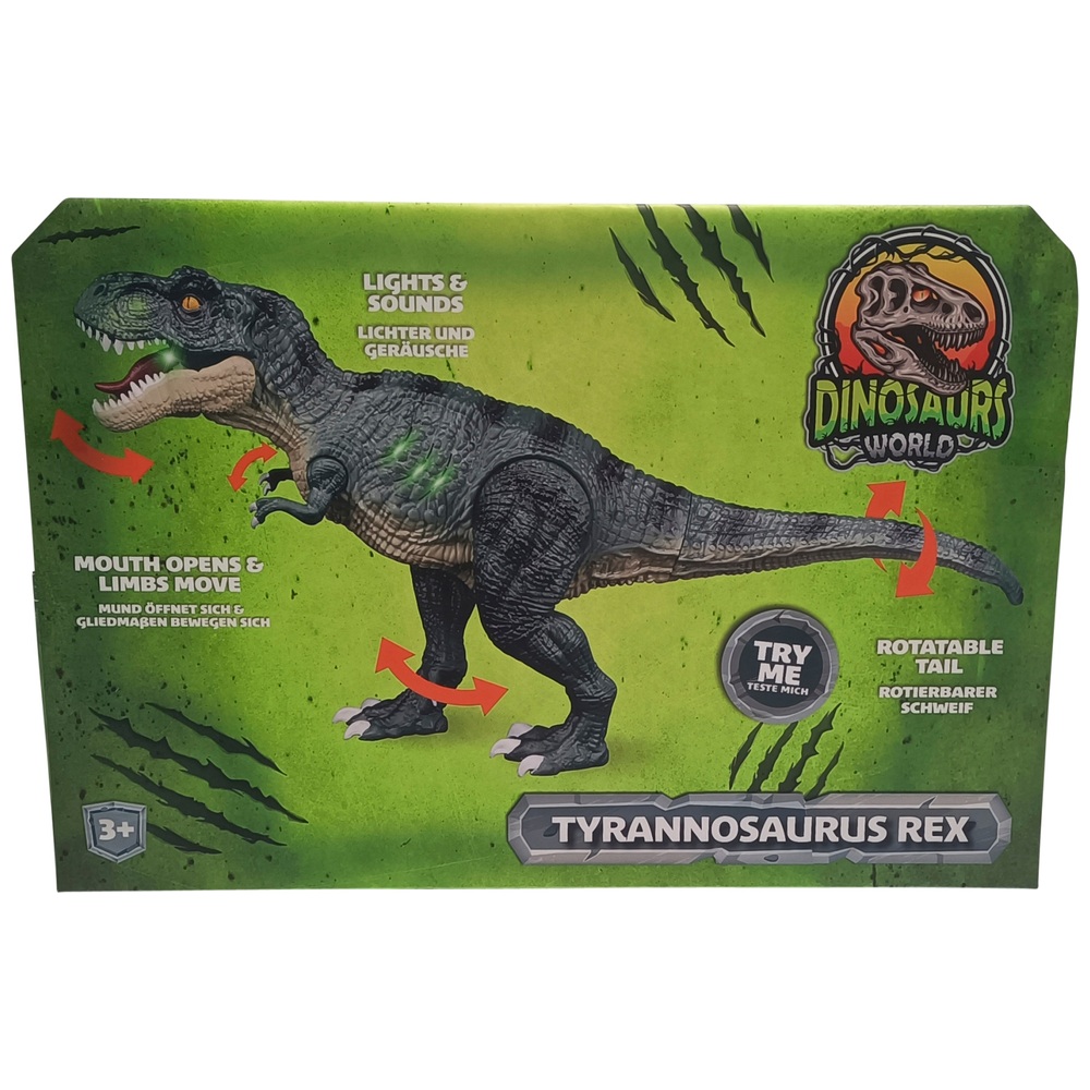 Tyrannosaurus Rex 43CM - avec son et lumières dino - speelgoed