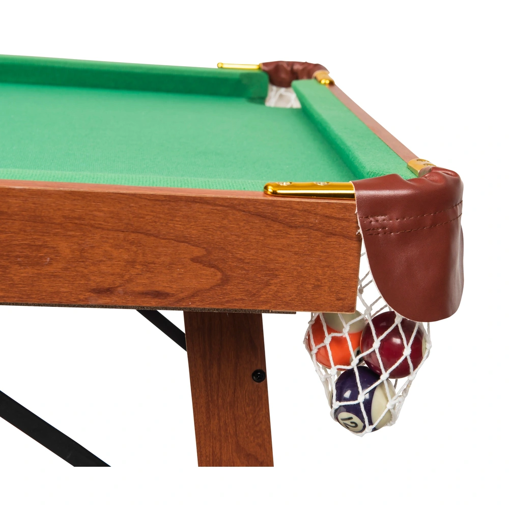 Table De Billard Pliable HLC - Dimensions 183x91.5x79 Cm, Avec Accessoires Complets, Pour Famille - 4