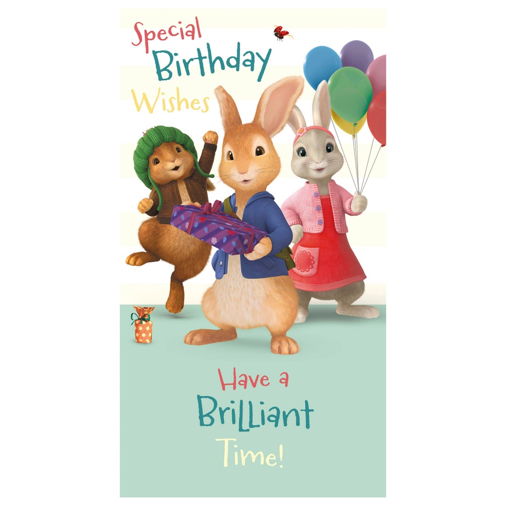 Peter Rabbit TV Series Birthday Card | Smyths Toys UK