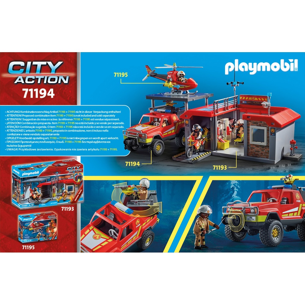 De schuld geven iets Socialisme PLAYMOBIL City Action 71194 Brandweerwagen | Smyths Toys Nederland