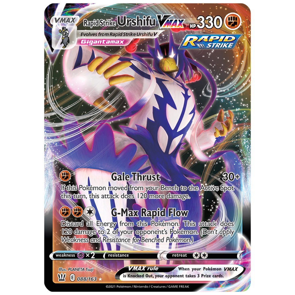 Pokémon Trading Card Game: Urshifu Rapid Strike VMAX Premium Box ...