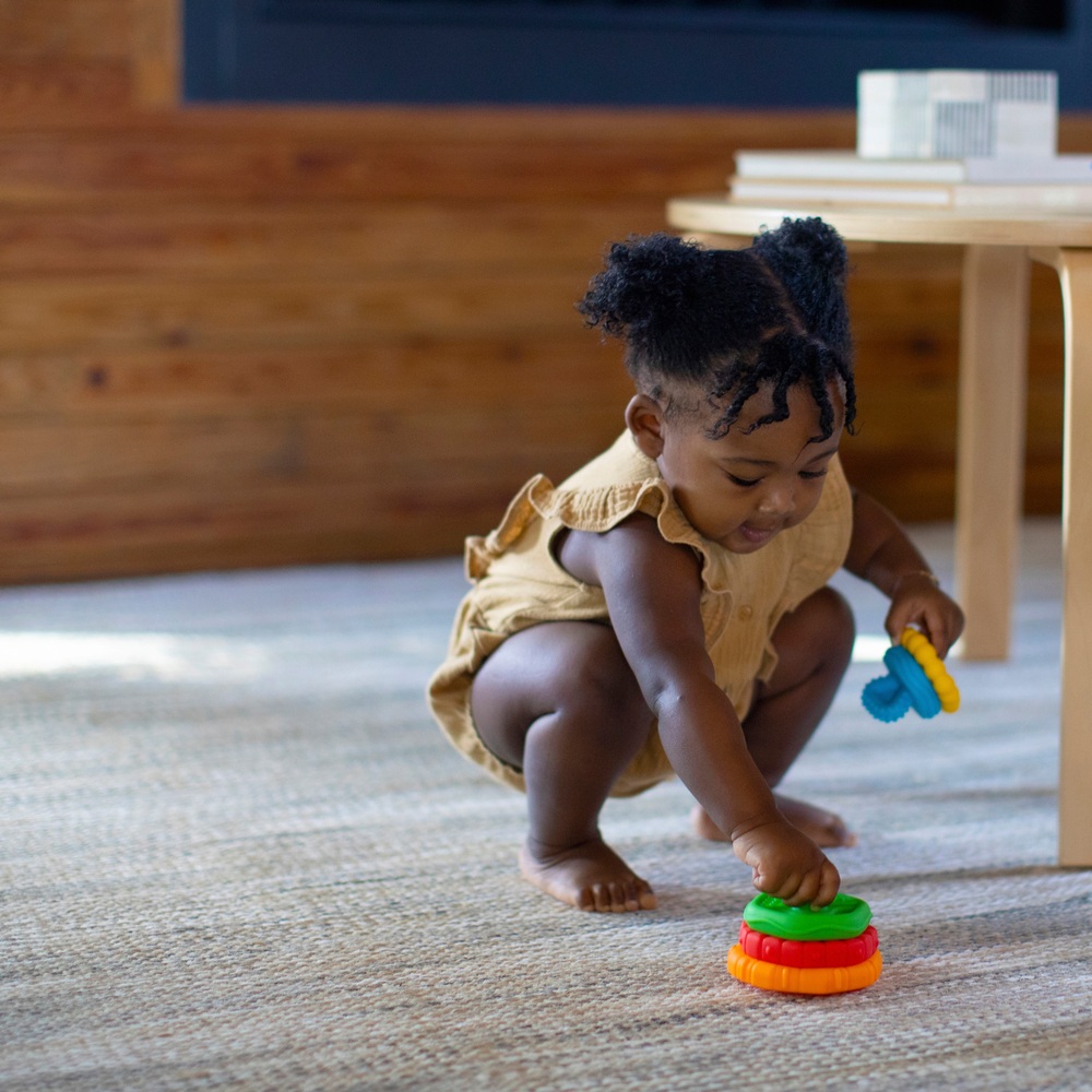 Baby Einstein Stack & Teethe Multi-Textured Teether | Smyths Toys UK