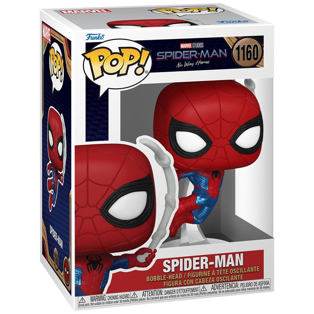 POP! Vinyl 1160: Marvel Spider-Man No Way Home Spider-Man Final Suit |  Smyths Toys UK