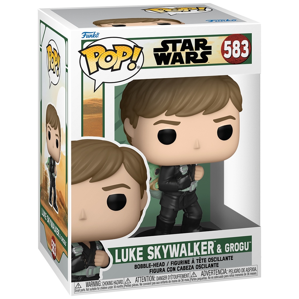 Funko POP! Bobble-Head Figur 583 Luke Skywalker Und Grogu Star Wars ...