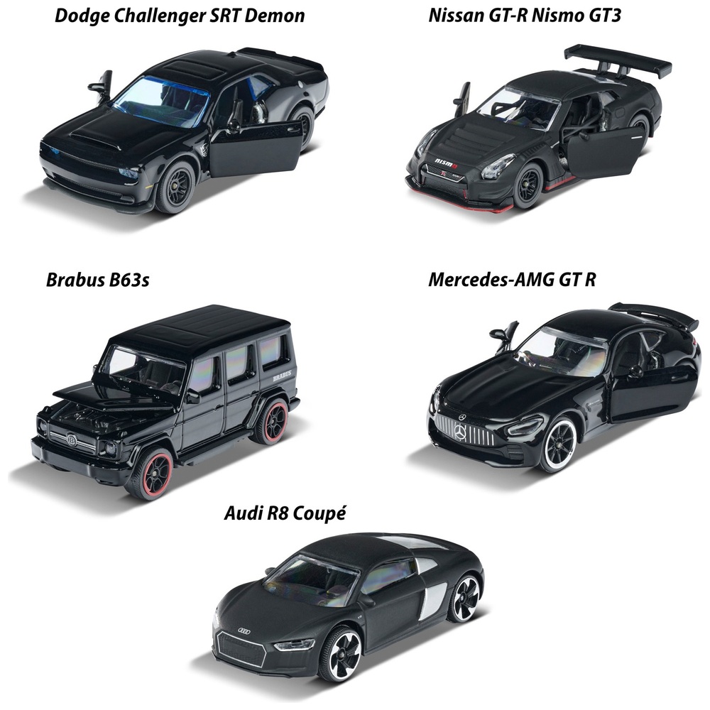 Coffret de 5 petites voitures de luxe Majorette - Black Édition Majorette :  King Jouet, Les autres véhicules Majorette - Véhicules, circuits et jouets  radiocommandés
