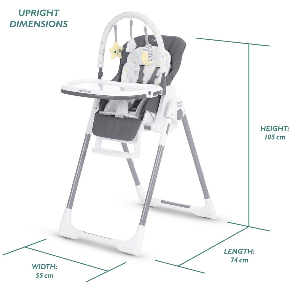 miniuno Yumo Plus2 2in1 High Chair and Activity Seat Smyths Toys UK