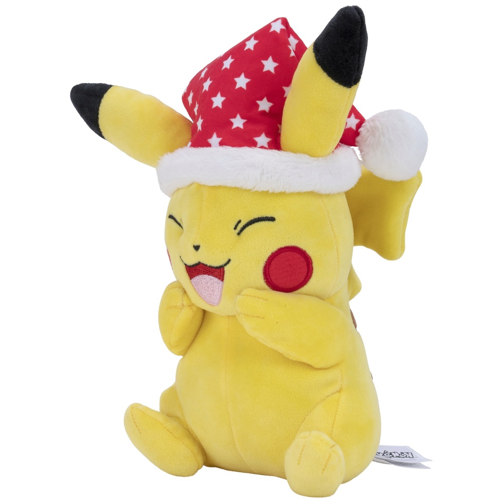 pikachu santa hat plush