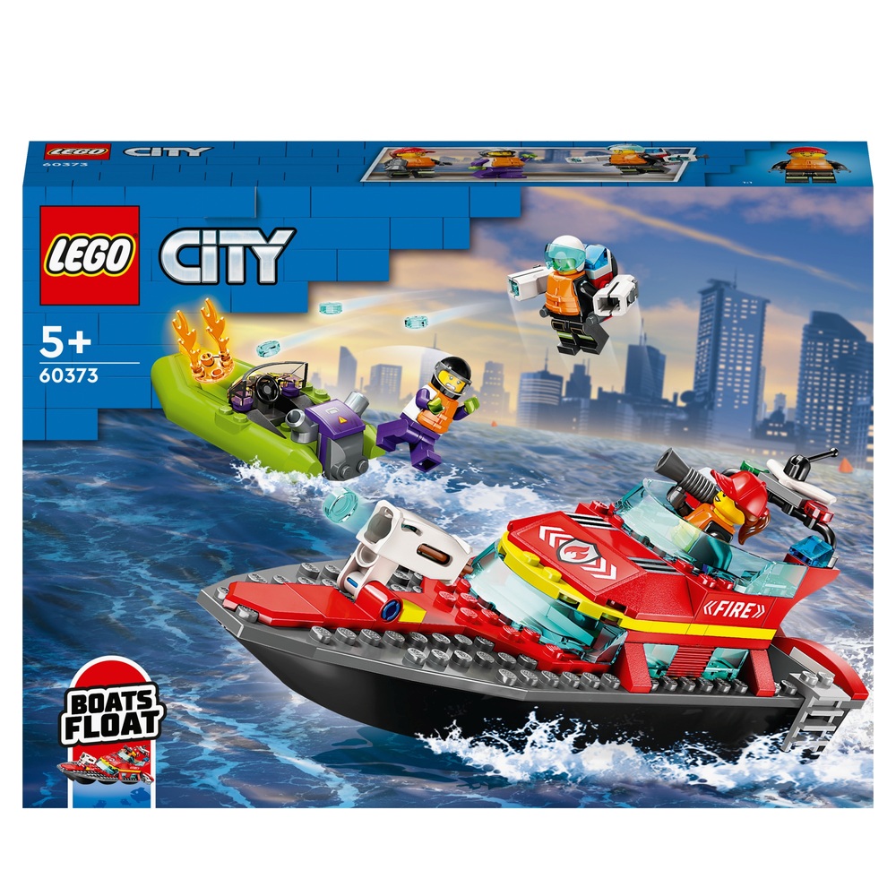 LEGO City 60373 Le Bateau de Sauvetage des Pompiers