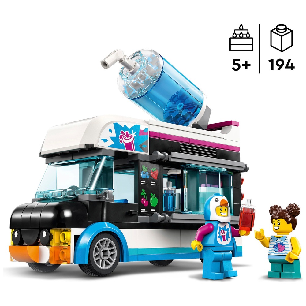 LEGO City 60384 Great Vehicles Penguin Slushy Van | Smyths Toys UK