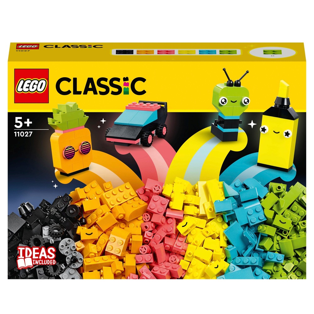 test Bespreken Activeren LEGO Classic 11027 Neon creatieve bouwset | Smyths Toys Nederland