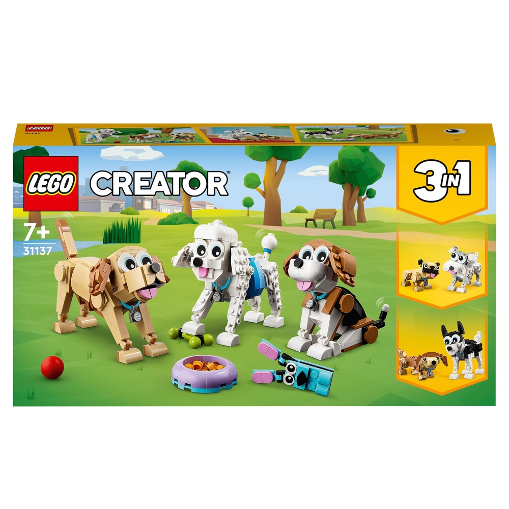 LEGO 31137 Leuke honden 3-in-1 set | Smyths Toys Nederland