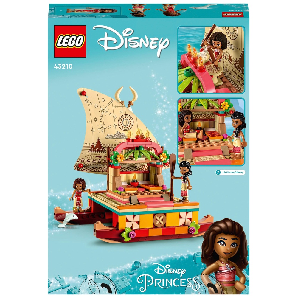 LEGO Disney Princess 43210 Moana's Boat Toy | Smyths Toys Ireland