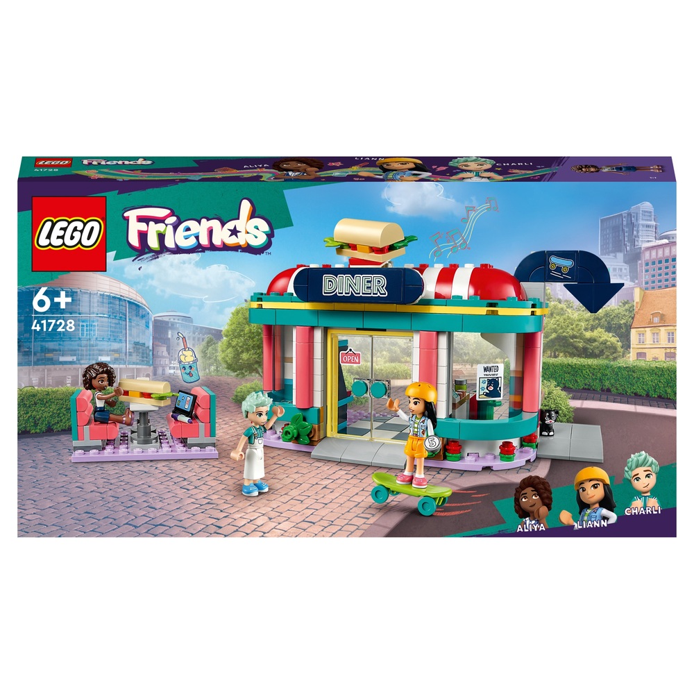 LEGO Friends 41728 Heartlake Downtown Diner Restaurant Set Smyths Toys UK
