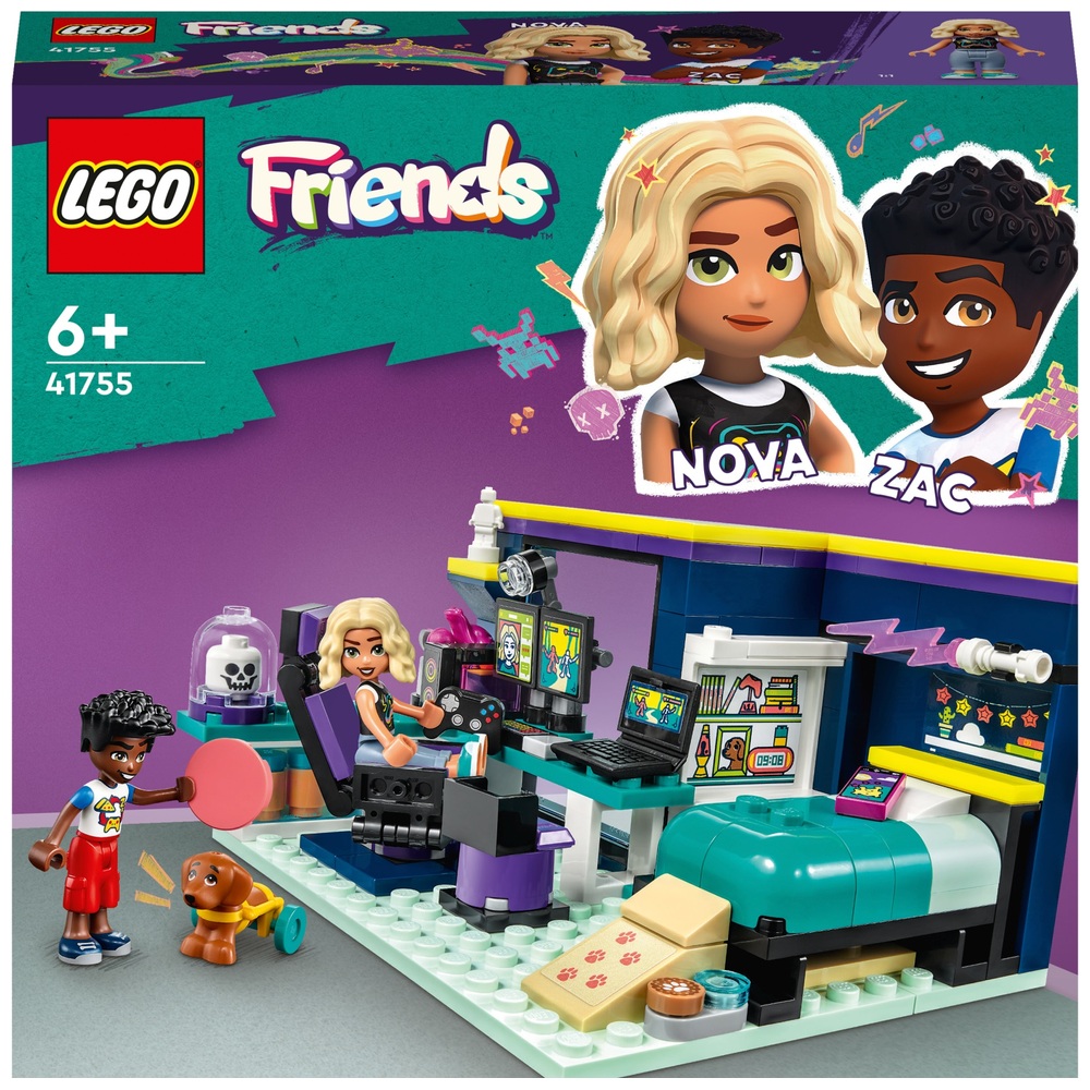 LEGO Friends 41755 Nova's Room Gaming Bedroom Set Smyths Toys