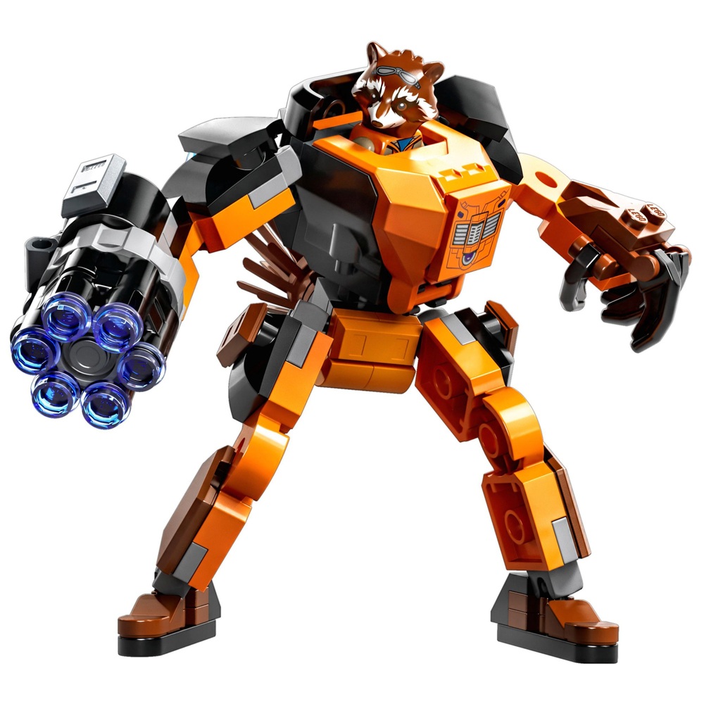 LEGO Marvel 76243 Rocket Mech Armour Superhero Action Figure | Smyths Toys  UK