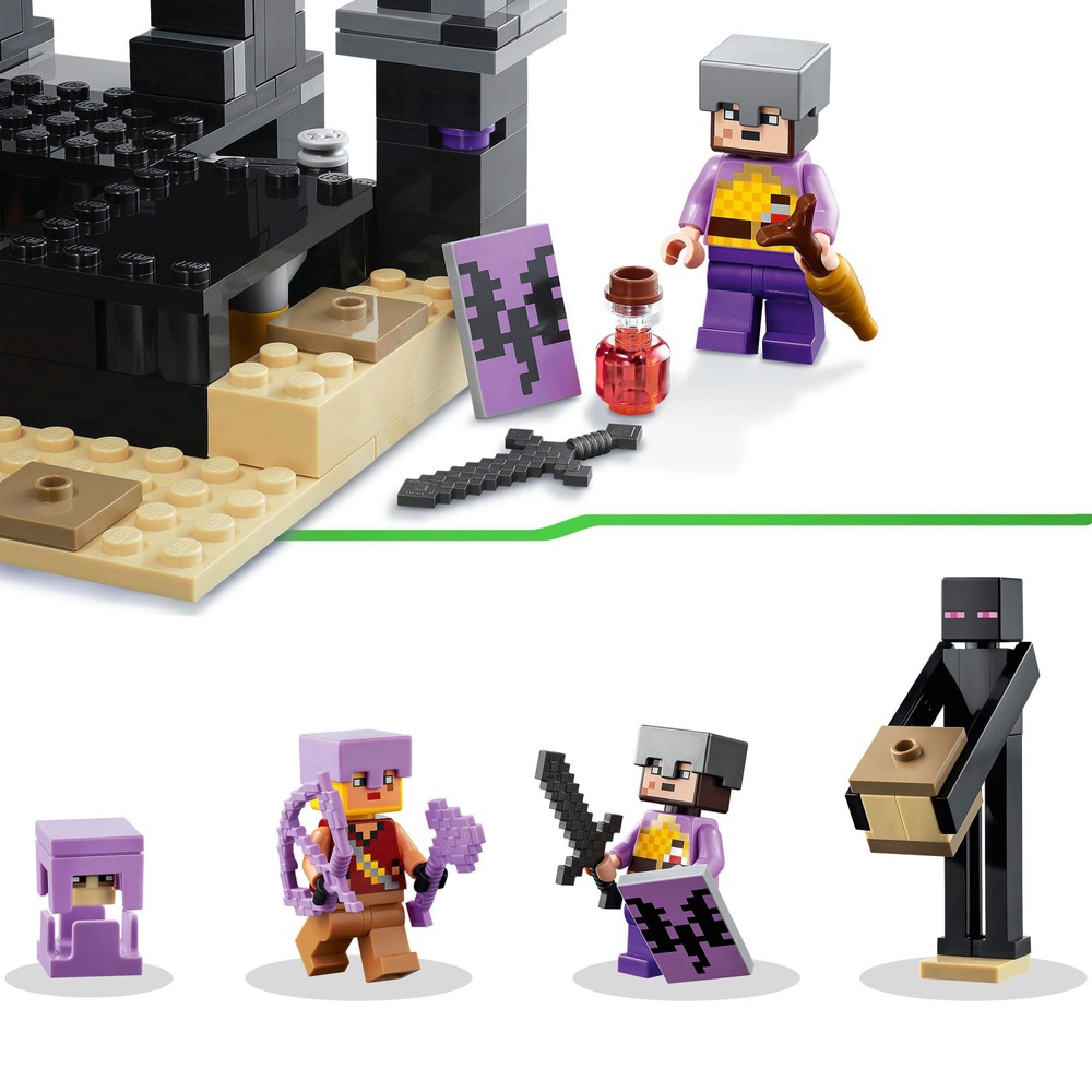 LEGO Minecraft 21242 The End Arena Ender Dragon Battle Set | Smyths Toys UK