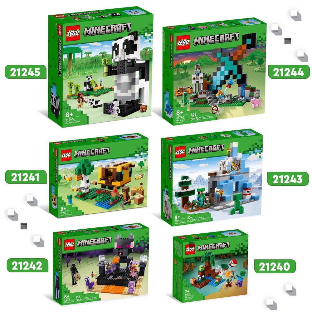 LEGO® Minecraft® 21245 Le refuge panda