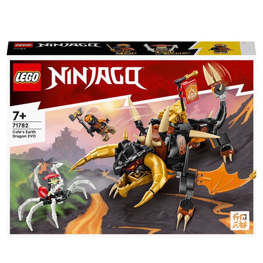 mineraal gelei Rubriek LEGO NINJAGO 71782 Cole's Aardedraak EVO set | Smyths Toys Nederland