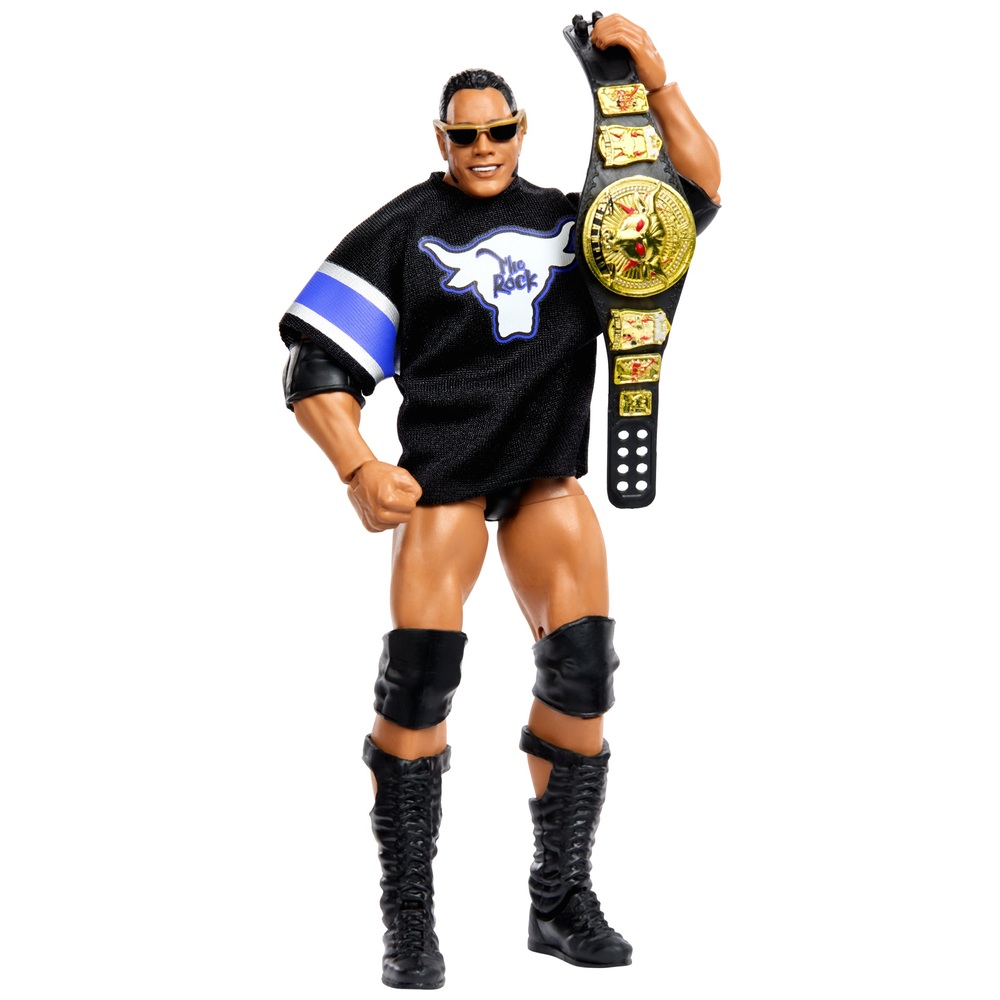 WWE Elite Series 100 The Rock Action Figure | Smyths Toys UK