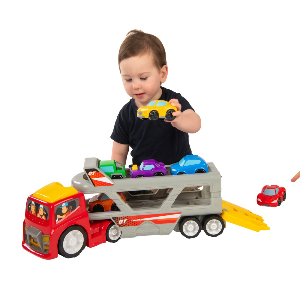 Spielzeug LKW Autos für Jungen Kleinkinder, 5 in 1 Stadt LKW Auto