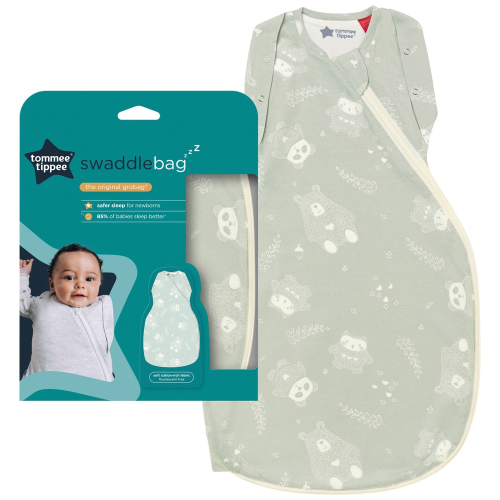 Tommee Tippee Baby Sleep Bag for Newborns 03 Months 2.5 Tog Woodland Gro Friends Smyths Toys UK
