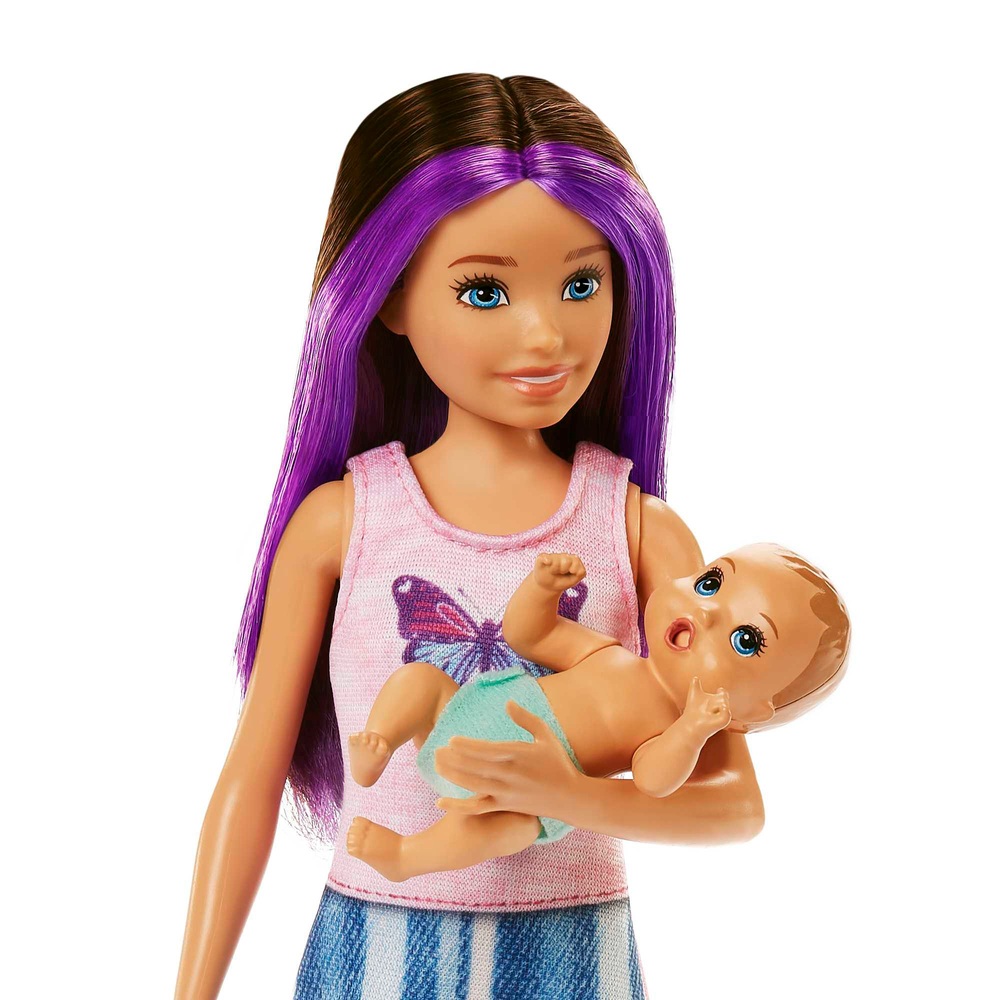 Barbie Skipper Big Babysitting Adventure Sleepy Baby Playset | Smyths ...