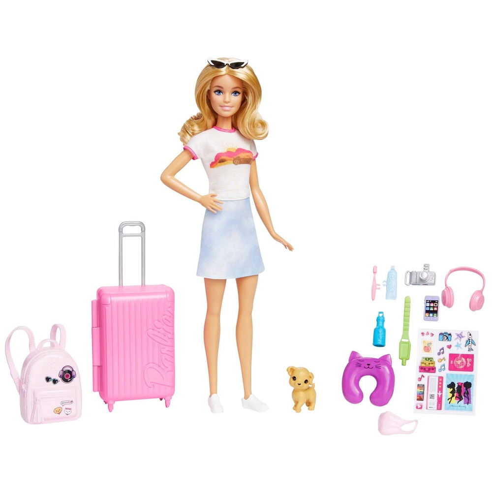 Barbie Malibu Travel Barbie Doll with Accessories Smyths Toys UK