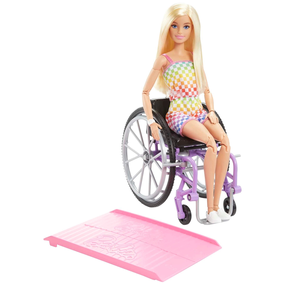 Barbie Doll with Wheelchair and Ramp Blonde Smyths Toys UK
