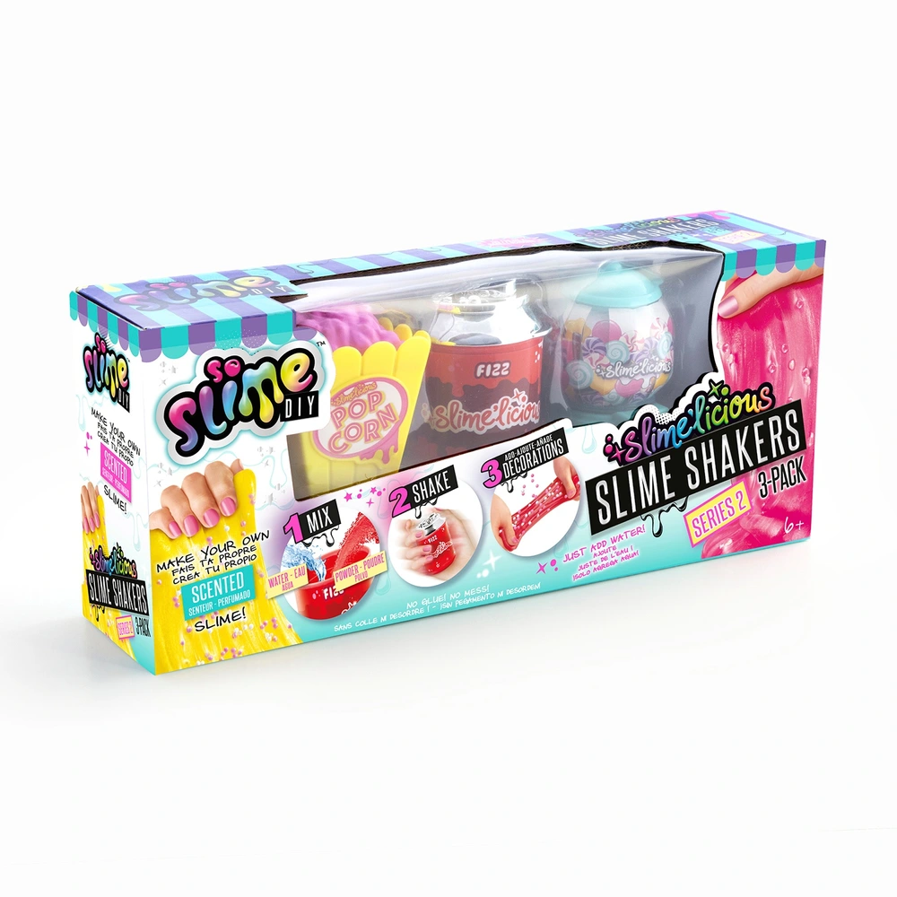 3 x 100mL Kit de Slime Violet pour Filles et Garçons : Comprend Slime Nuage, Slime Eau et Slime Sirène Craquante, Ensemble de Slimes DIY pour Expérience Sensorielle, Slimes pour Favoris de