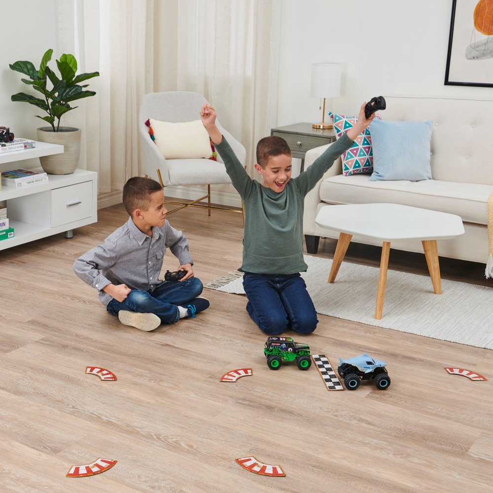 Monster Jam Grave Digger Vs. Megalodon Racing Rivals Remote Control