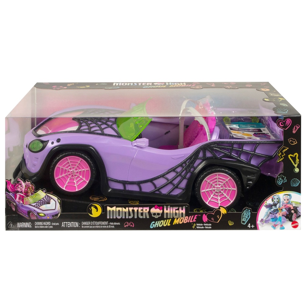 Familielid Indiener Interpretatief Monster High Poppen Auto Ghoul Mobil lila | Smyths Toys Nederland