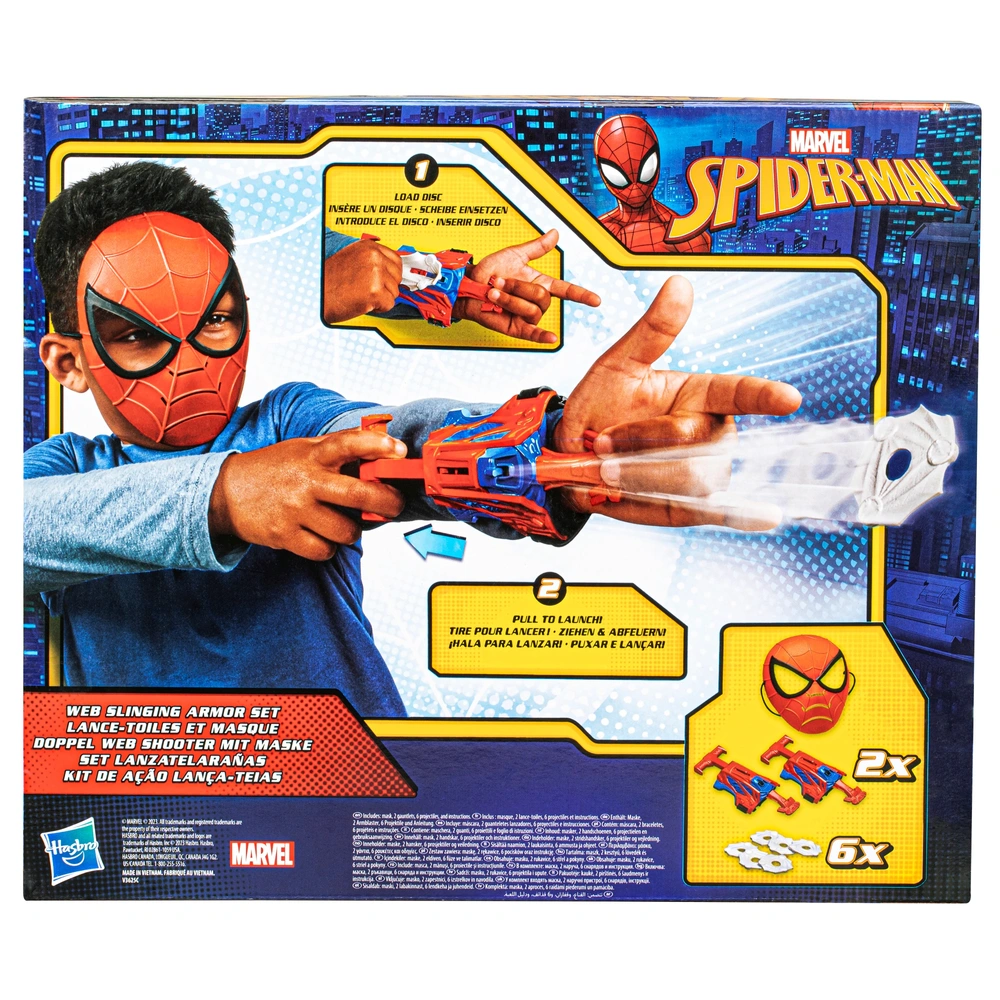 Marvel Spider Man Double Web Shooter met Masker Smyths Toys Nederland