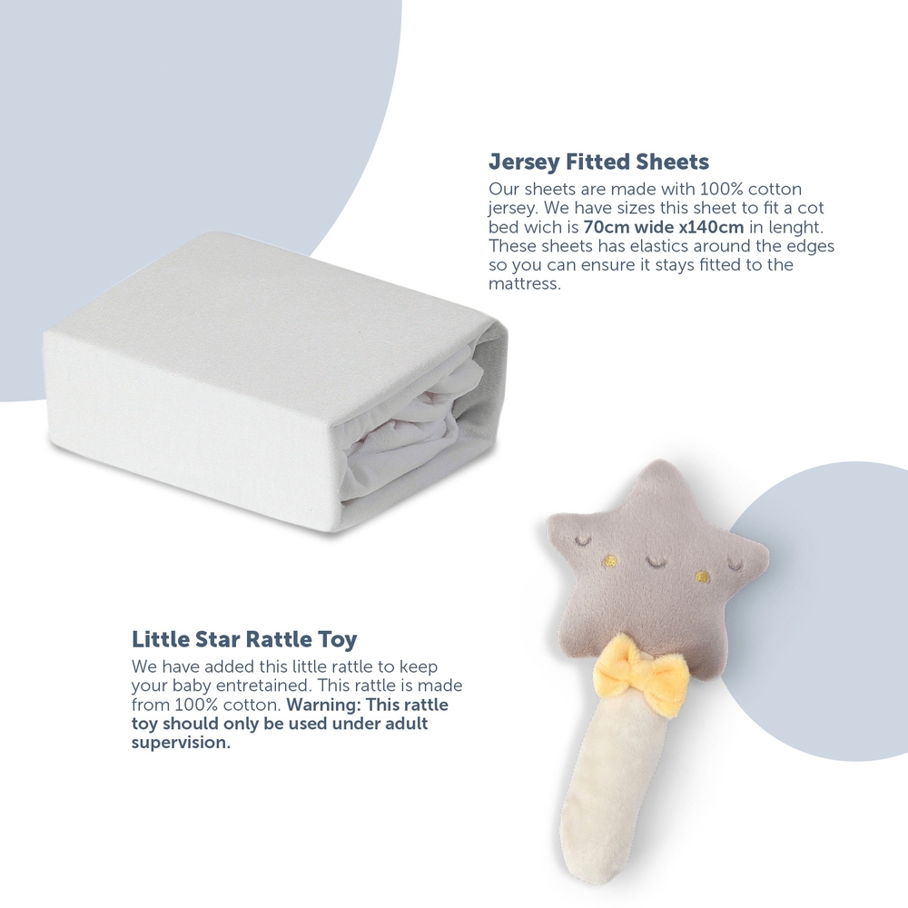 Baby Elegance 5 Piece Cot Bedding Set Sun Moon and Stars Smyths Toys UK