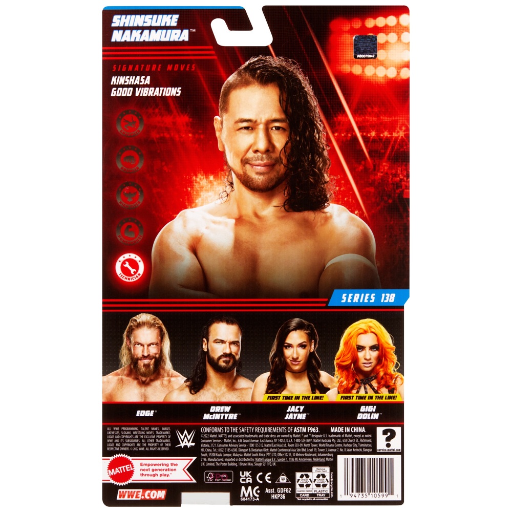 WWE Basic Series 138 Shinsuke Nakamura Action Figure