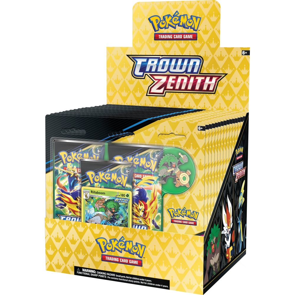 Pokémon Trading Card Game: Crown Zenith Pin - Rillaboom, Cinderace Or ...