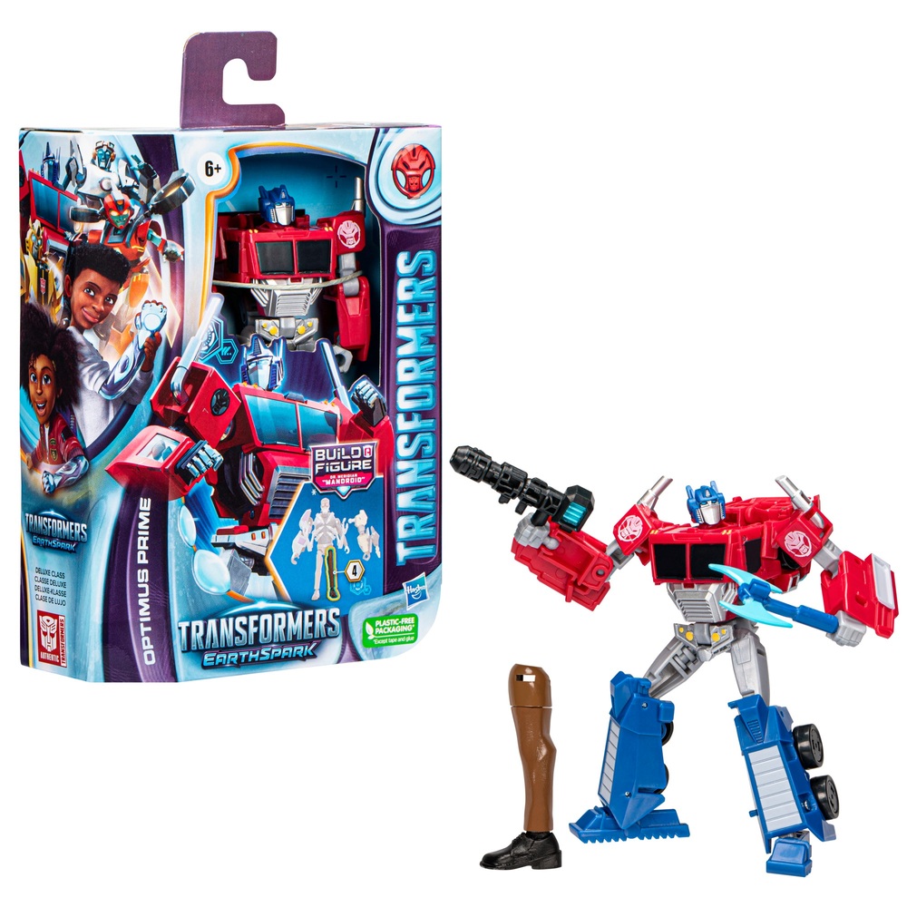 Transformers EarthSpark Deluxe Class Optimus Prime Action Figure