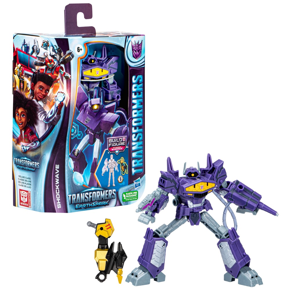 Transformers EarthSpark Deluxe Class Shockwave Action Figure Smyths