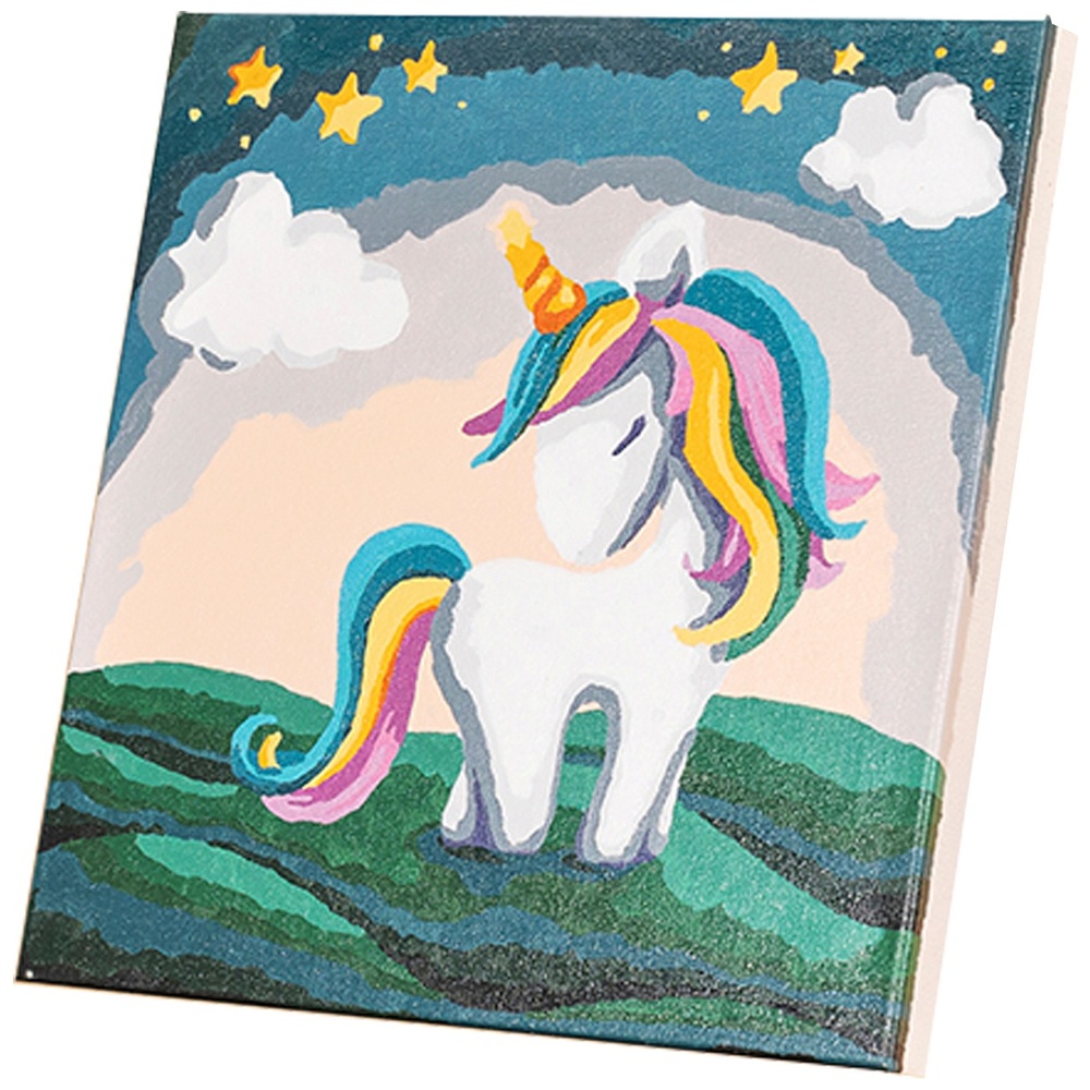 Craft Buddy Unicorn Stars Paint By Numbers Painting Kit Smyths Toys UK