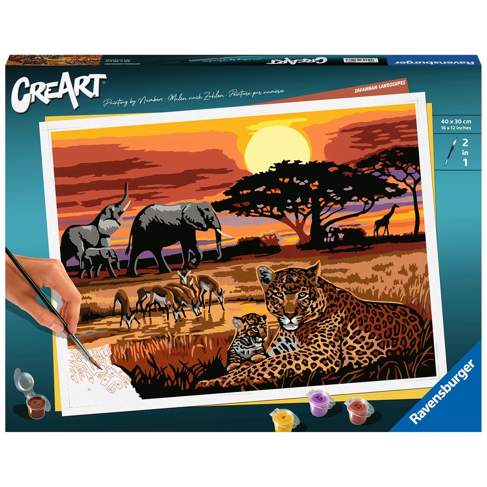 Ravensburger CreArt Premium Afrikanische Savannen-Landschaft | Smyths ...