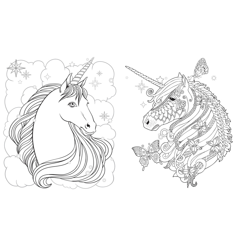 Unicorns Colour Creator Colouring Pad and 5 Colouring Pens Smyths