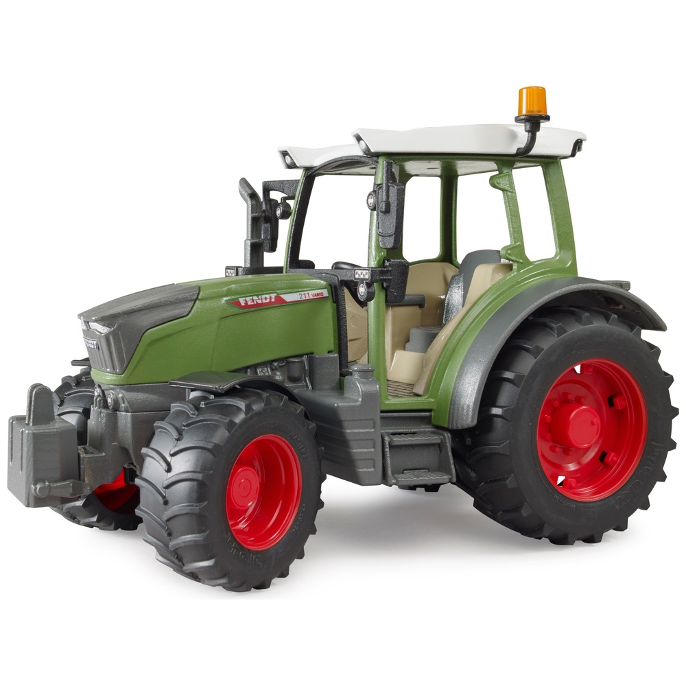 Tracteur Jouet Bruder Fendt Vario 211 - 1:16, Attelage Avant/Arrière, Pneus Profilés, Dès 3 Ans