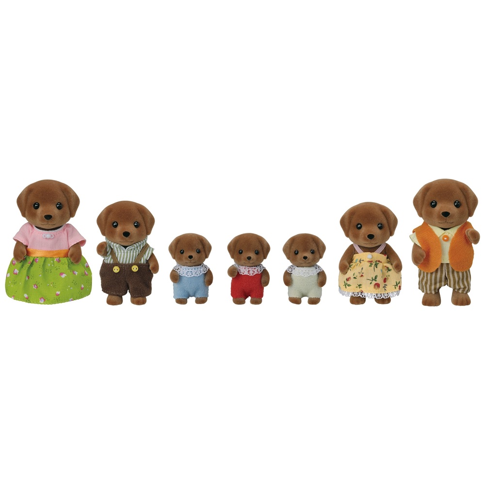 Sylvanian Families Chocolate Labrador Family Playset