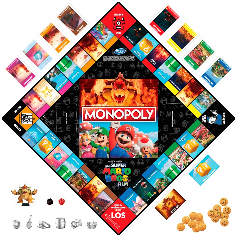 Monopoly Super Mario Bros. Film Edition | Smyths Toys Schweiz